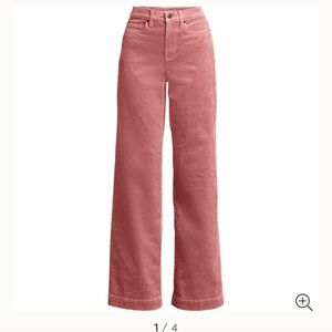 Lands End Women's Pink Corduroy Jeans